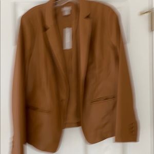 Chico faux leather jacket dark tan